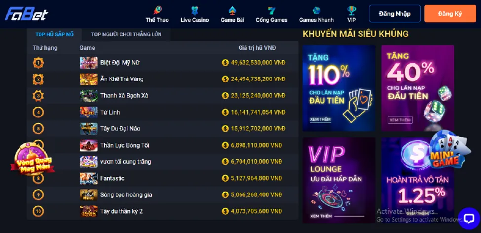 Chương trình khuyến mãi độc quyền tại vip52 hiện đang mở
